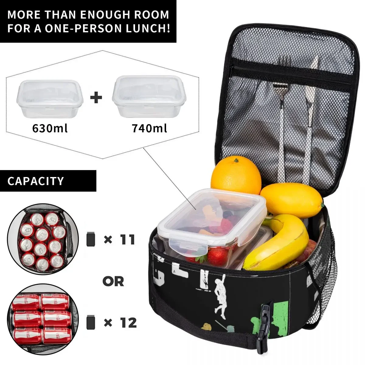 Rock Climbing Climber Evolution Product Insulated Lunch Tote Bag Work Rock-Climbers Storage Food Box Cooler Thermal Lunch Box