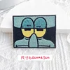 Anime Sponge-Bobs Embroidery Ironing Clothing Thermoadhesive Sewing Cartoon bag DIY decorative patch subsidy paste self Applique 4