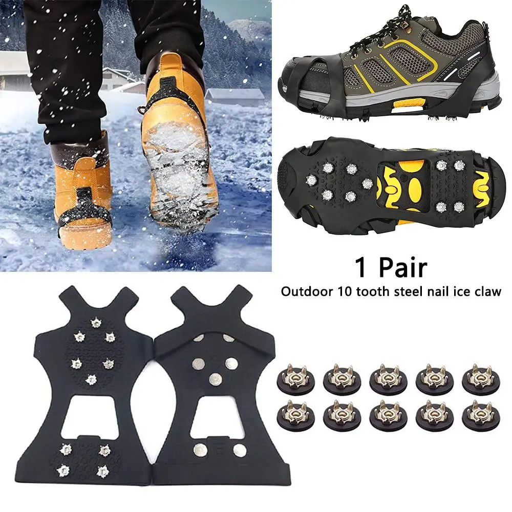 Ice Gripper Spike Crampons For Boots 1 Pair