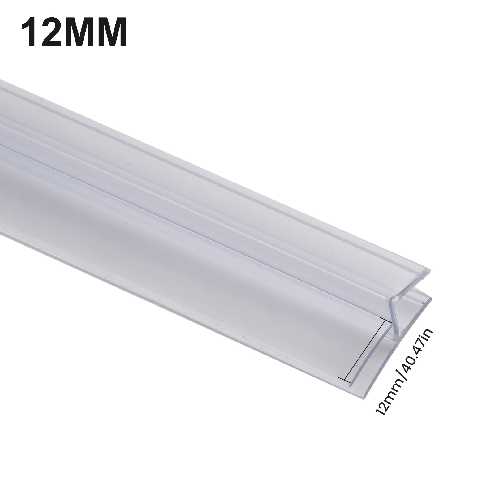 Description Picture 4 of item2pcs 50cm Bath Shower Strip Seal For Screens =Doors =Fits 4-6mm =Glass Seals Gaps PVC Sealing Strip Bathroom Accessories