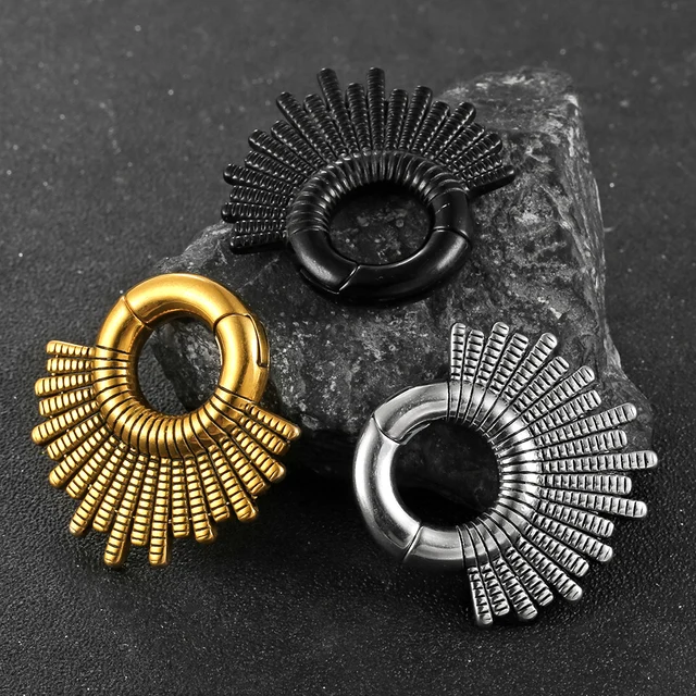 Hangers 4mm Gauge Earrings Silver Ear Weight Hoops, Stretched Ears