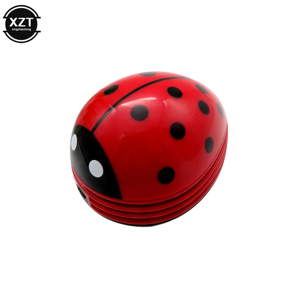 Mini Ladybug Vacuum Table Vacuum Cleaner Dust Cleaner Desktop Coffee Dust Collector For Home Office Desktop cleaning Mini Desktop Vacuum Cleaner