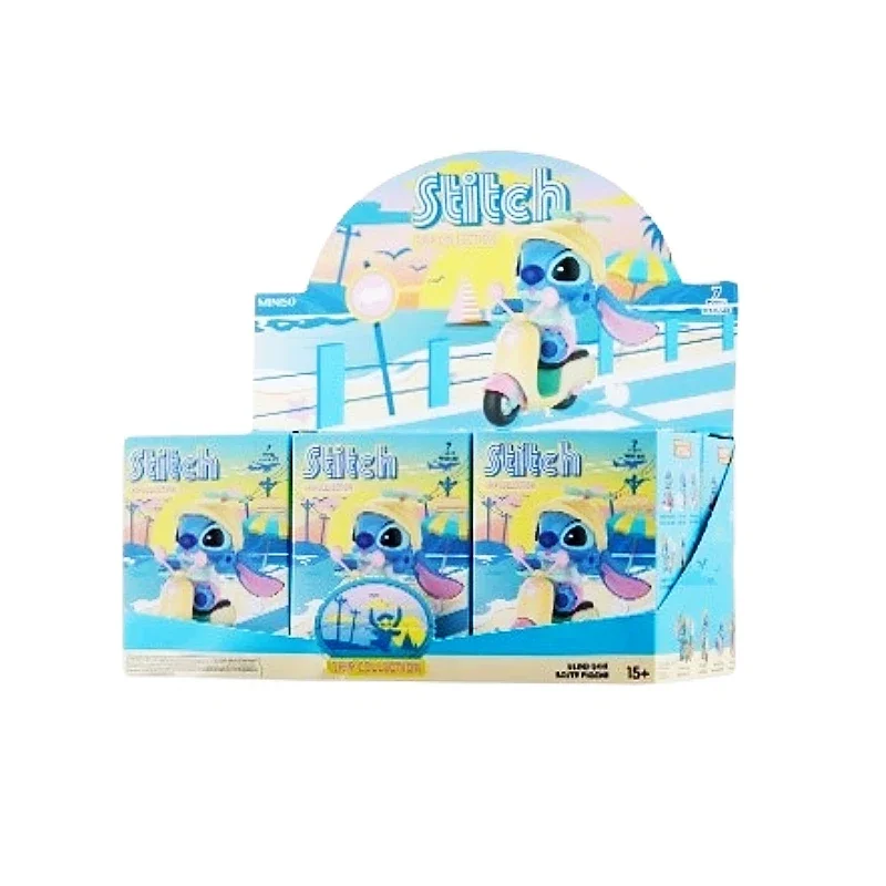 thumbnail image 1 of Caja sorpresa de la suerte de la serie Kawaii Disney Stitch Play, modelo de figura de anime, colección de juguetes de decoración para niños, regalos de Navidad, 1 of 5