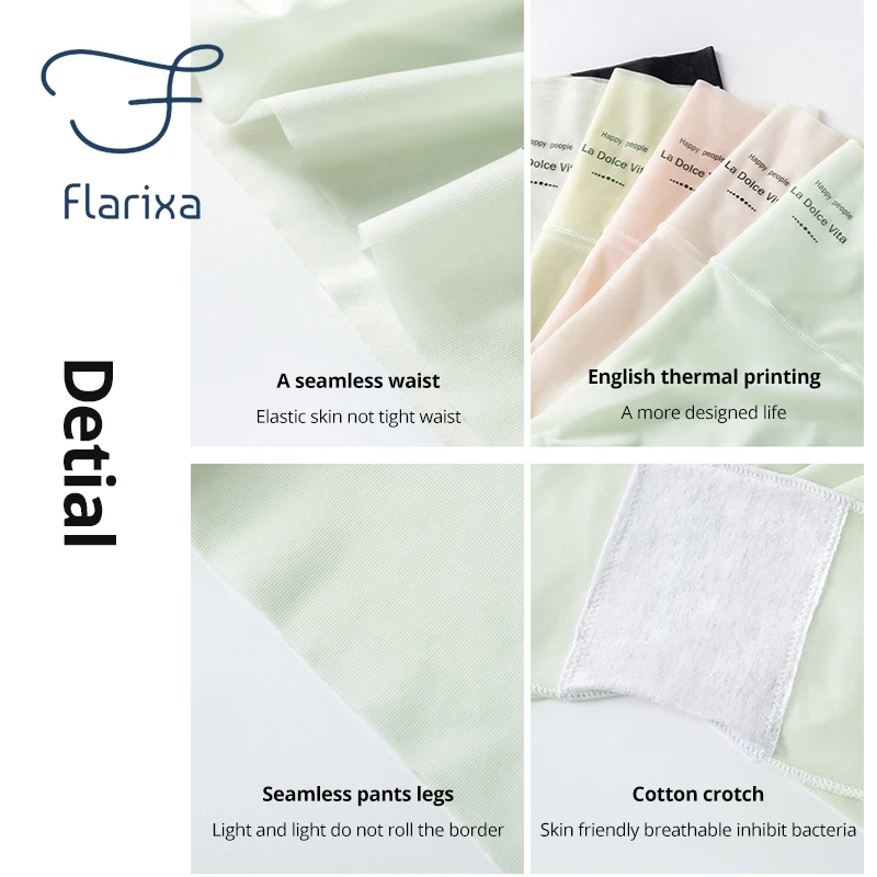 Ice Silk Safety Pants High Waist Underwear for Women