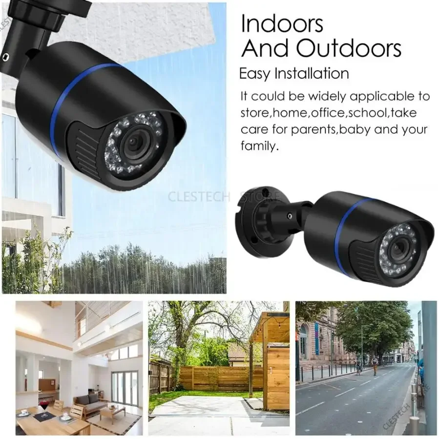 5MP 4MP Audio POE IP Camera H265 HD Full Digital Mic Waterproof Outdoor Onvif Cloud Storage Ai Face/Motion Detection ICSEE XMEYE 4