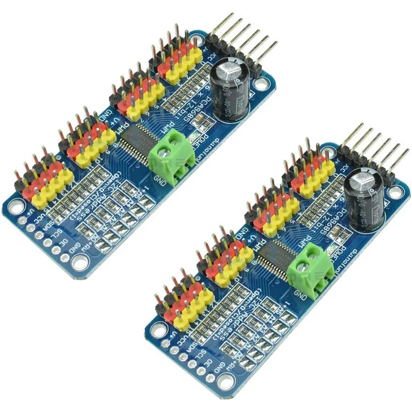 1Pc Pca9685 16 Ch 12Bit Pwm Servomotore Controller Scheda Driver Interfaccia Iic Per Arduino Raspberry Pi