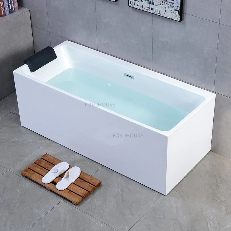 Acrylic Adult Portable Bathtub Bathroom Whirlpool Bathtub Adults Portable Household Small Apartment Creative Massage