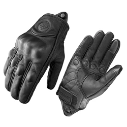 Motorcycle Summer Breathable Genuine Leather Tactical Racing Gloves for XXL (Non perforated)