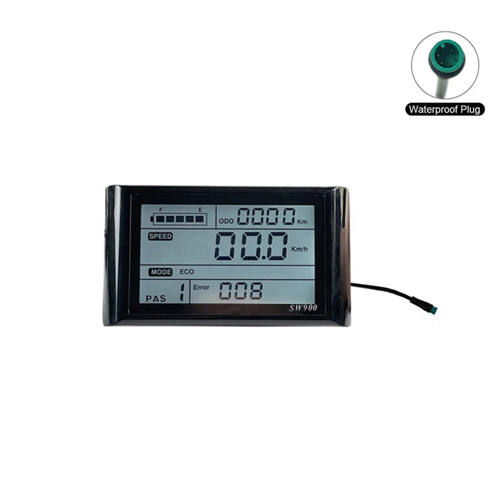 Sw900 Display Lcd Misuratore Pannello Di Controllo 24-72V E-Bike Bicicletta Elettrica Scooter Comunicazione Strumento Lcd A Cristalli Liquidi