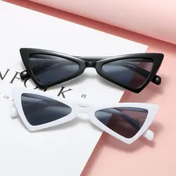 Lunettes de soleil rétro œil de chat, petites lunettes de soleil Triangle pour femmes, tendance, Streetwear, lunettes UV400, jouets 