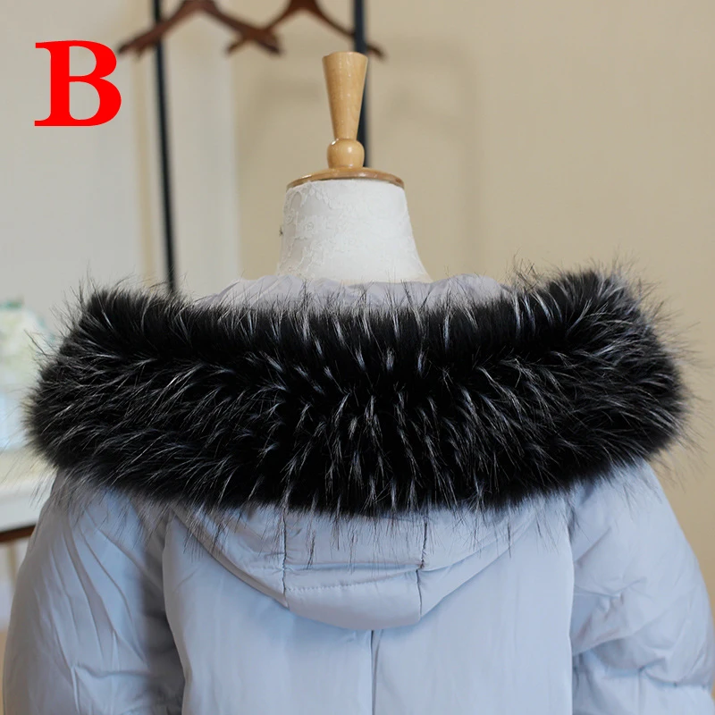 Multicolor Winter Hood Fur Decor Warm Faux Fur Scarf Women Coat Fur Collar Shawl Detachable Soft Plush Collars Accessories 3