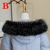 Multicolor Winter Hood Fur Decor Warm Faux Fur Scarf Women Coat Fur Collar Shawl Detachable Soft Plush Collars Accessories 3
