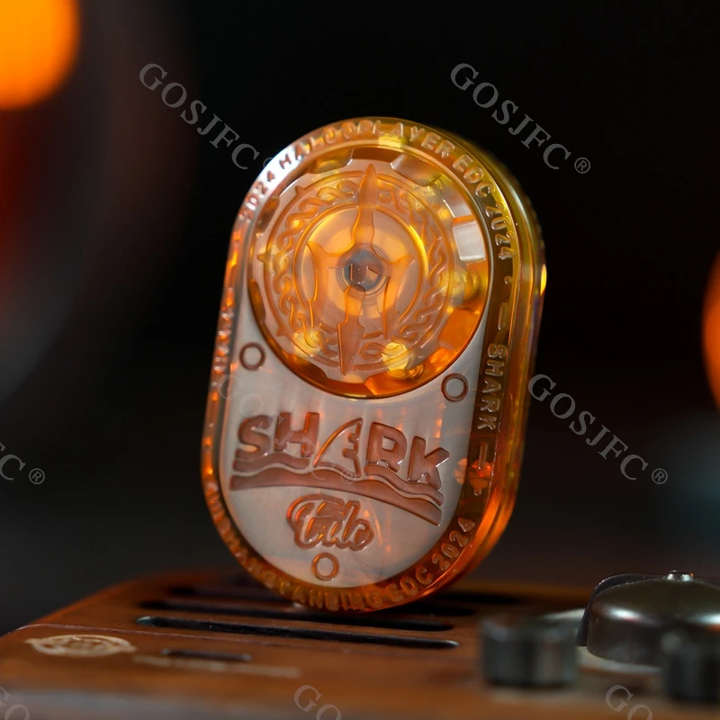 サメEDC-ストレートスライダー,ダブルデッキ回転,クリエイティブ