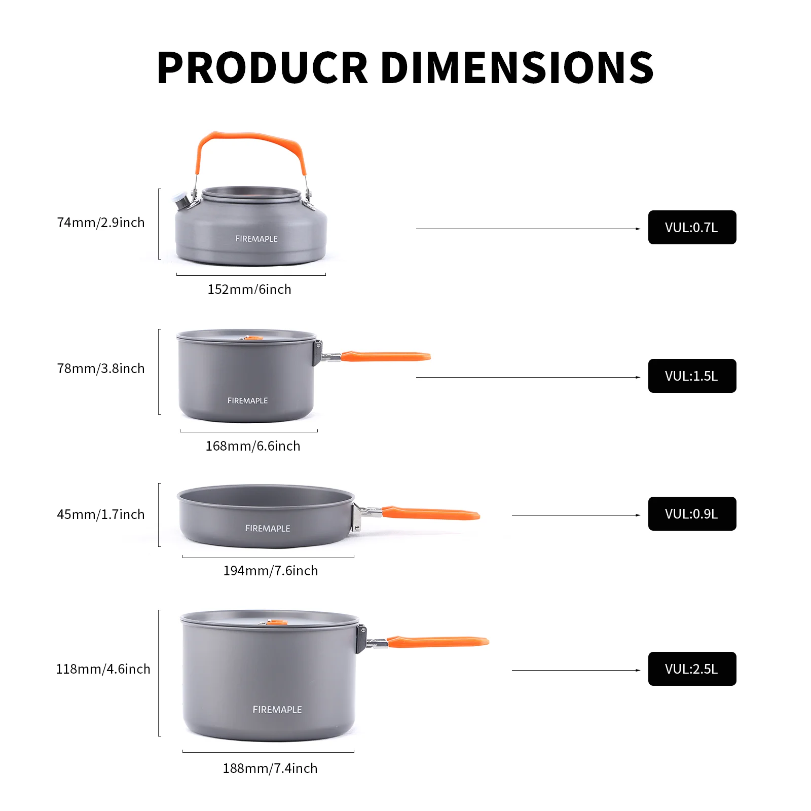 Camping Cookware Fire Maple 8PCS Cookware Kit Outdoor Camping Hiking Frypan Backpacking Aluminum Cooking Picnic Set Foldable Feast 4 Tableware