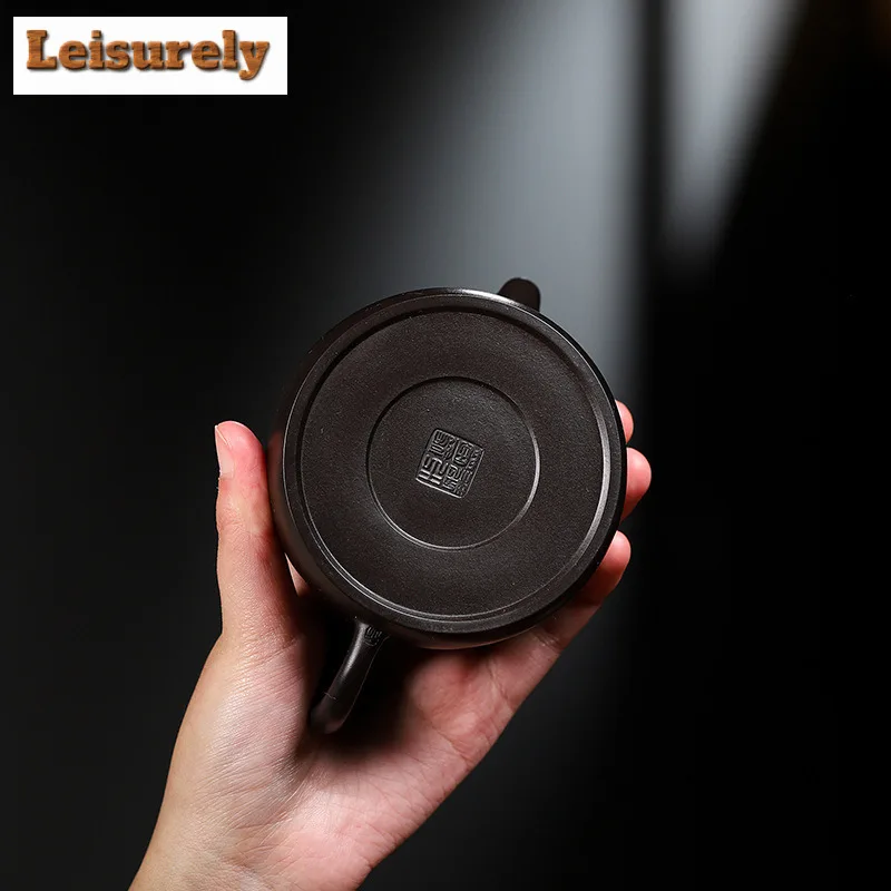 190ml Yixing Purple Clay Teapot Handmade Pine Cone Pot Raw Ore Dahongpao Reducing Roasting Mud Kettle With Strainer Zisha Teaset