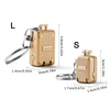 Exquisite Luggage Keychain Foldable Nail Cutter Stainless Steel Nail Clippers Rotary Toenail Fingernail Manicure Trimmer 6