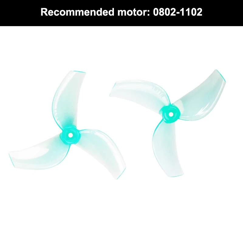 4 Pairs Gemfan Lightweight 40mm Three-Blade Propellers (1.5mm Hub)