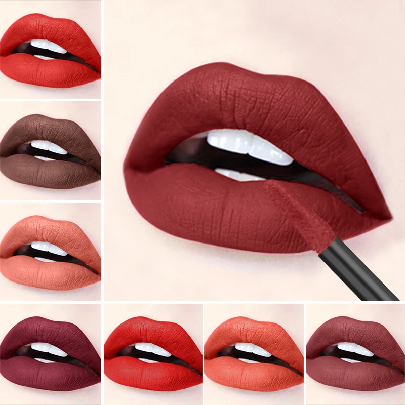 Vibely Matte Lipgloss Waterproof 30 Color Sexy Liquid Lipstick Long Lasting 24 Hours Lip Gloss