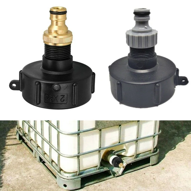 Ibc Adapter 3/4In Szelep Illesztő Csaptelep 640L - 1000L Konténertartály Szál S60X6 Tartály Tap Esővíz -Csatlakozó
