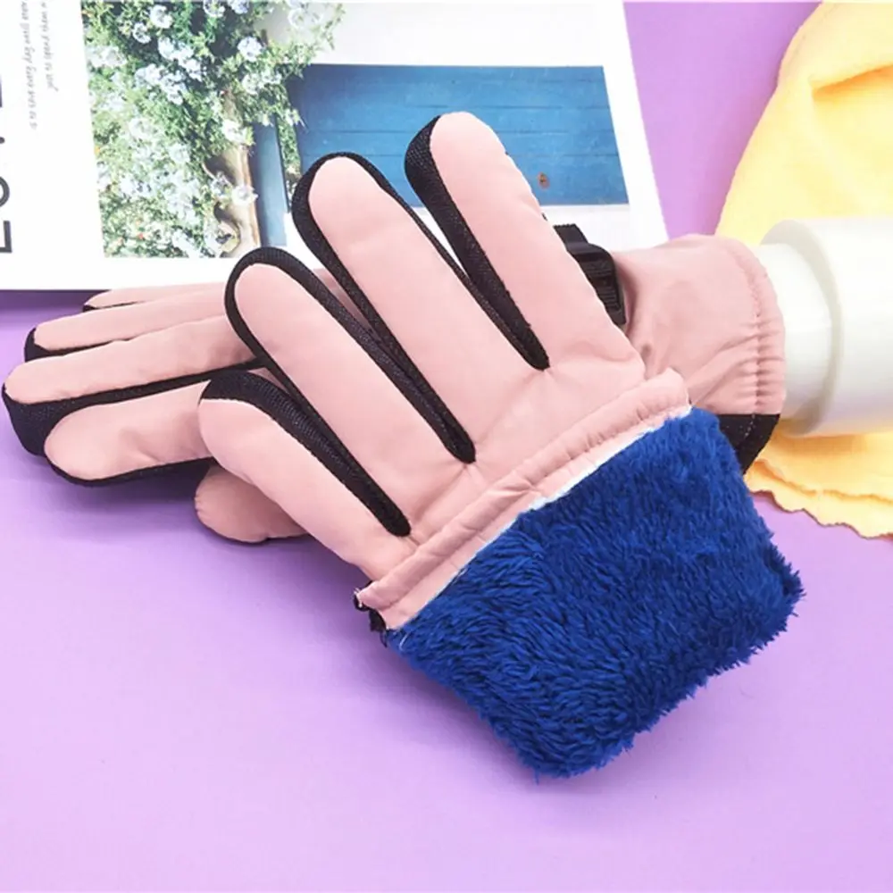 New Children Adult Winter Snow Warm Gloves Boy Girls Ski Snowboard Windproof Waterproof Thicken Keep Warm Winter Must 3