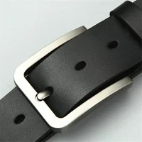 Ceintures à boucle ardillon carrée en alliage pour hommes, nouvelle collection d'affaires et de loisirs, marque célèbre de luxe de styliste, ceintures en jean en cuir Pu pour hommes 5