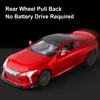 1:32 LEXUS LC500 Miniature Model Car Alloy Diecast Metal Rubber Tire Sound Light Pull Back Function Vehicles Collection Kids Toy 5