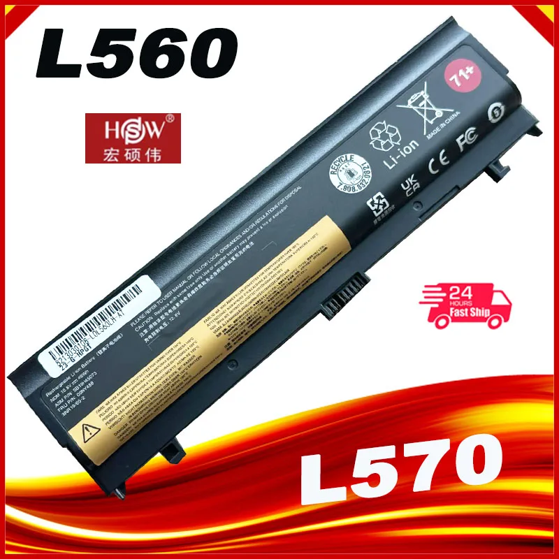 Bateria do Portátil Lenovo Thinkpad 48wh Sb10h45073 00ny486 L560 L570 71 Plus