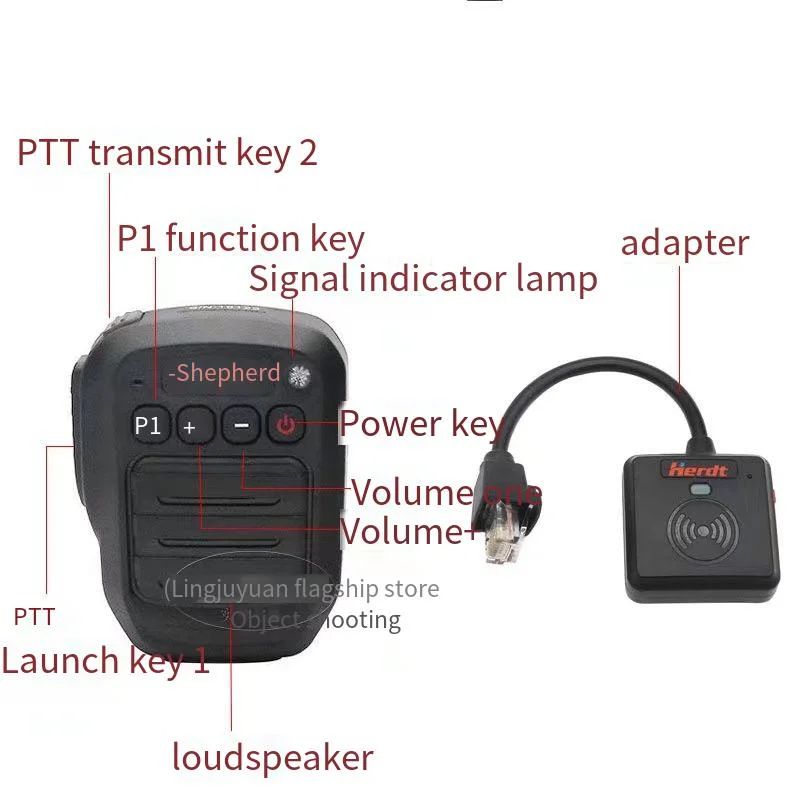 Microphone Bluetooth sans fil adapté aux IC-2725E IC-2720 IC-2820 IC-208H tête déterminer Microphone Bluetooth parler jambon