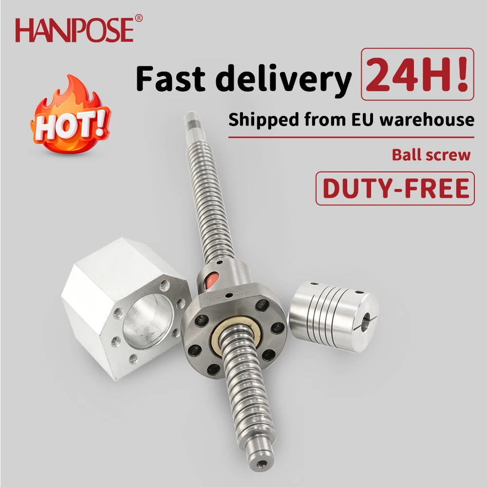 Sfu1605 300-1000 Mm, Ball Screw Rolled Ball Screw with Machined Ends + Ball Nut + Nut Housing Support + C