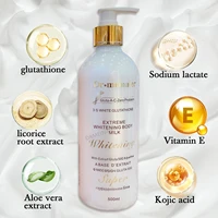Lotion pour le corps blanchissante au glutathion or 24 carats, crème hydratante éclaircissante et raffermissante pour le corps 4