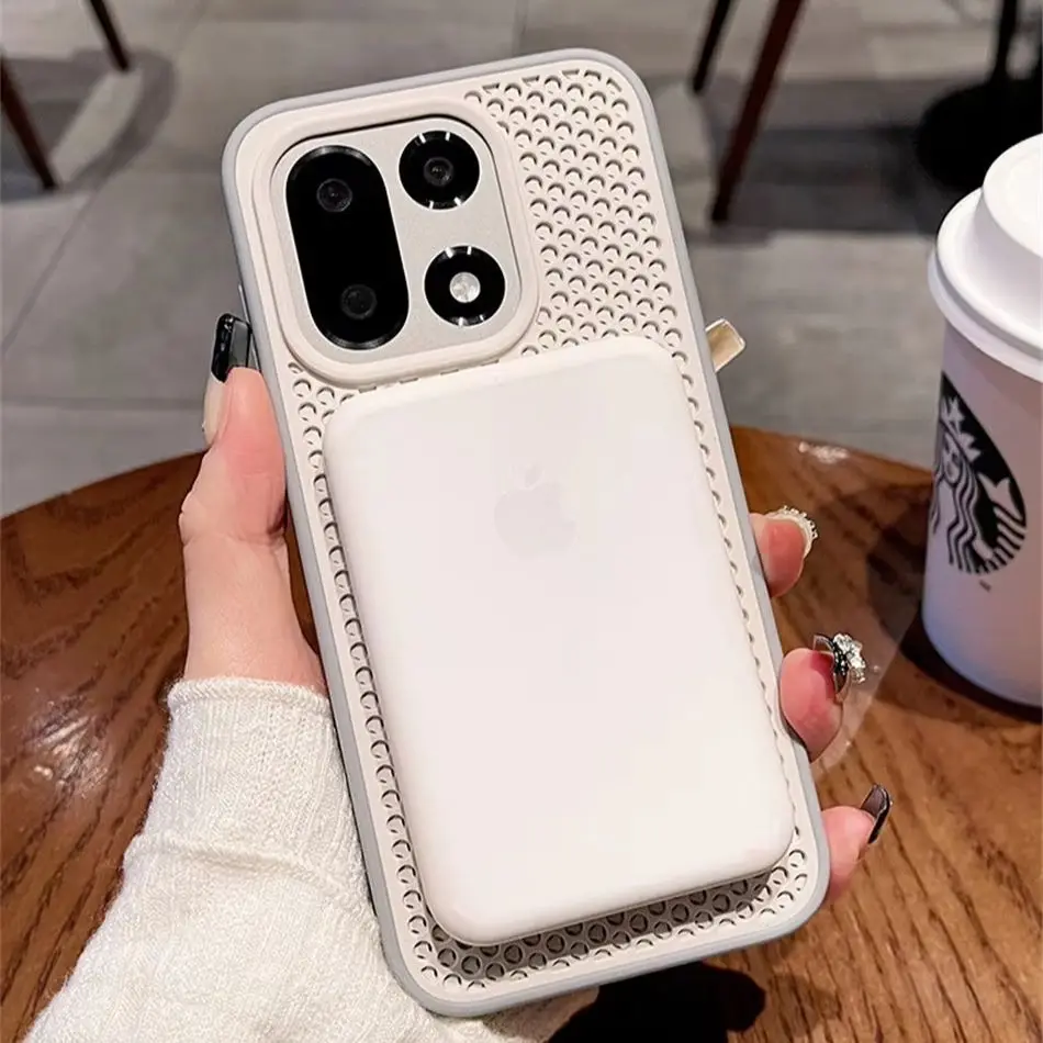 Magnetic Honeycomb Heat Dissipation Case with Wireless Charging Compatibility