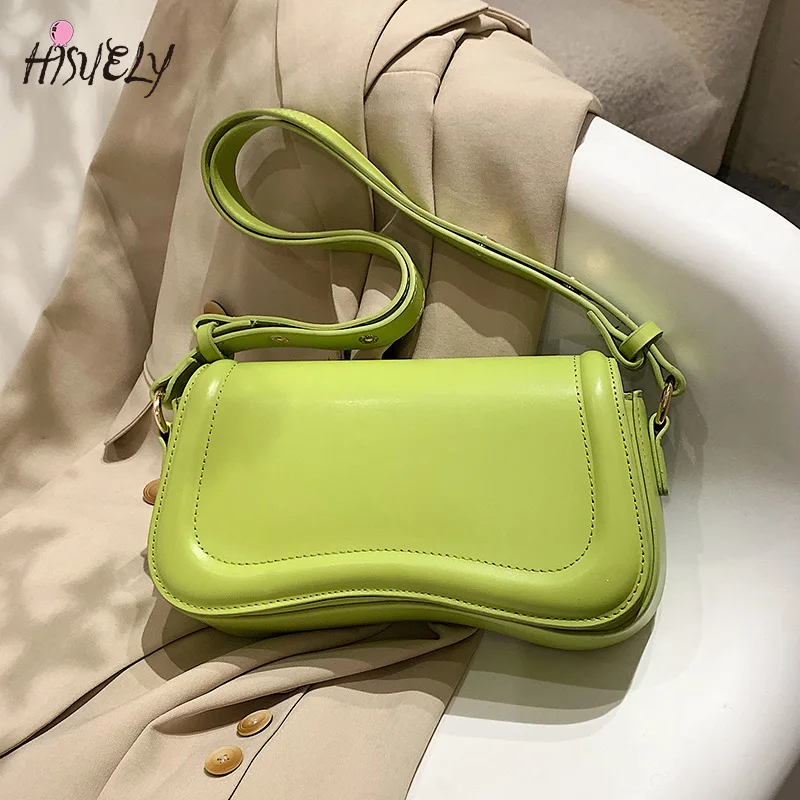 

Роскошные дизайнерские сумки через плечо HISUELY для женщин, 2023, трендовая сумка из искусственной кожи для подмышек, Модный женский кошелек, сумки с клапаном
