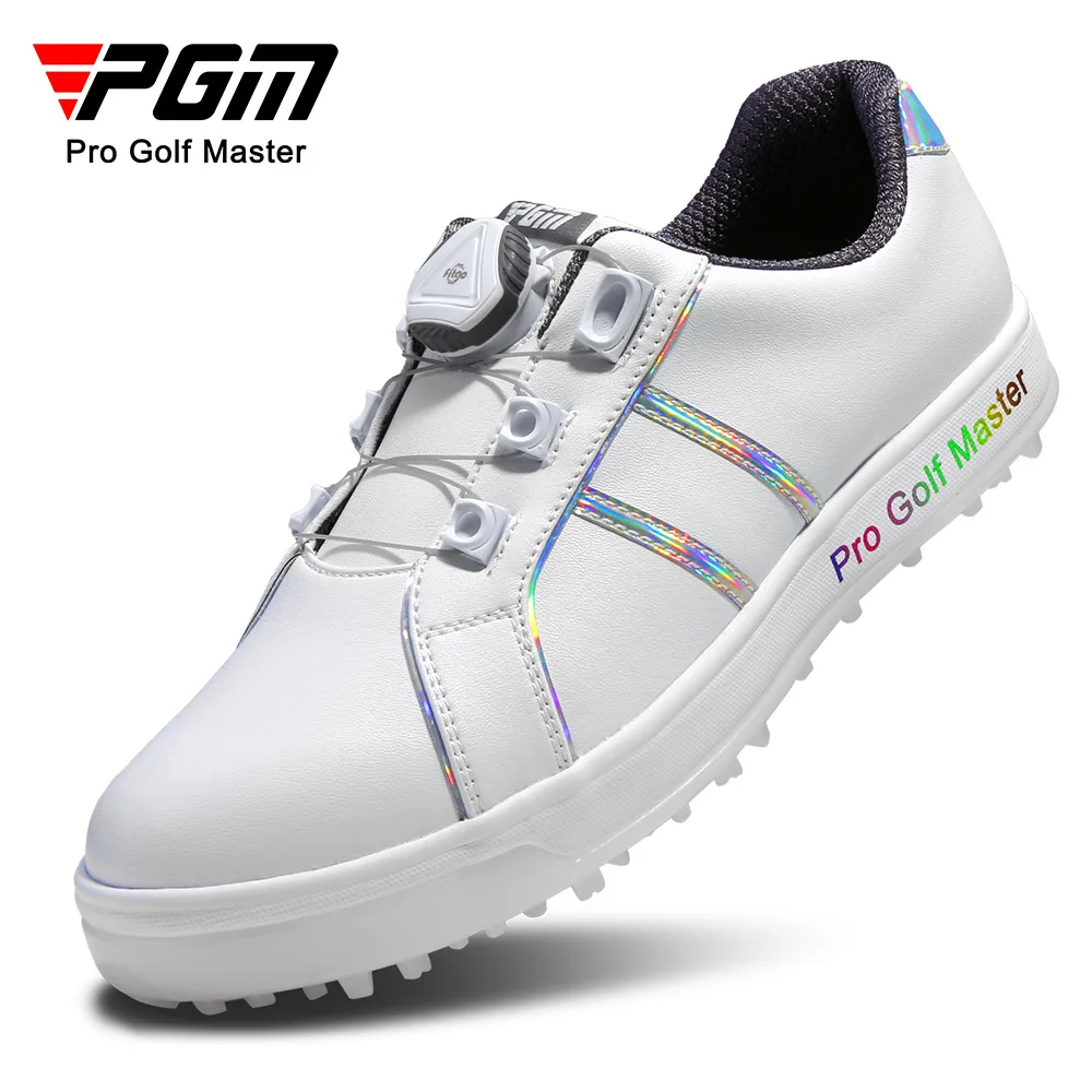 

PGM new golf ladies' sneakers illusion design sneakers knob shoelaces waterproof poly urethane shoes.