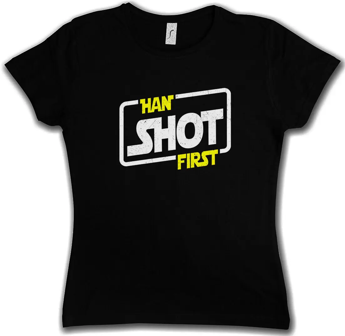 Han Shot First Woman T-Shirt-Solo X Red Star Allianz Imperium Five Wars Wing
