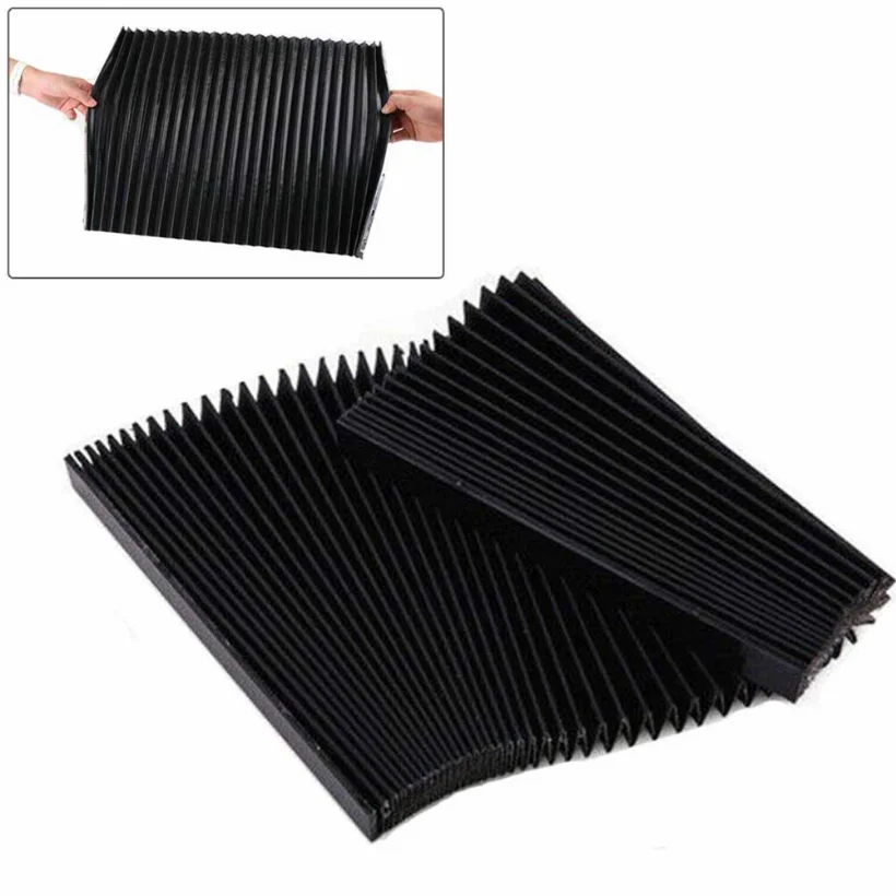Milling Machine Flexible Guard Dust Cloth Three-proof Cloth Protective Flat Accordion Bellows Cover Tool 1.5 Meters*15mm CNC milling machine cover