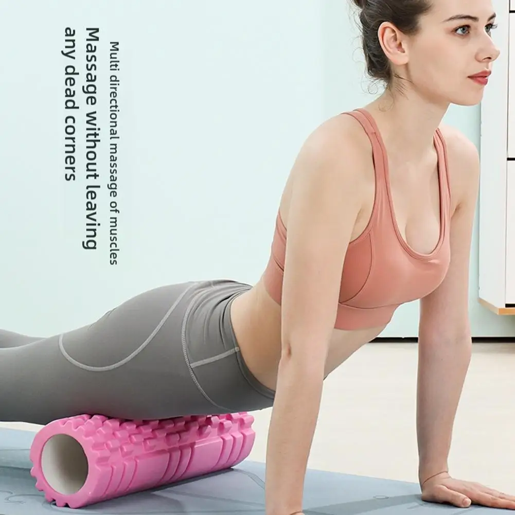 30cm Yoga Column Gym Fitness Pilates Foam Roller Back Muscle Massage Roller Yoga Brick Home Fitness Training Equipment