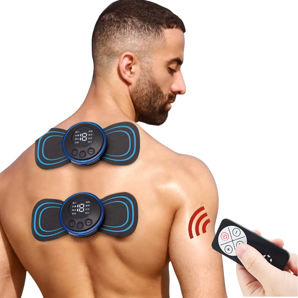 EMS Electric Pulse Neck Massager Cervical Massage Patch Back Sticker Muscle  Stimulator Portable Relief Pain Relax Massageador - AliExpress