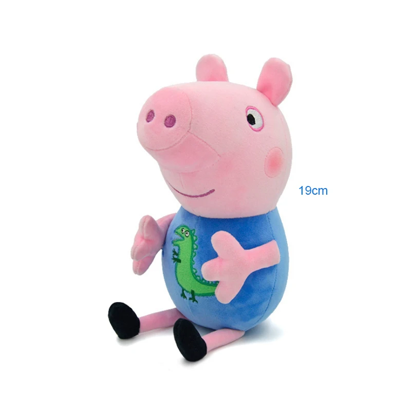 thumbnail image 1 of Nuevos productos populares de Peppa Pig George Dad Mom de 19 CM, muñecos de peluche de dibujos animados para niños, juguetes de regalo, cerdos, regalos de Navidad para el hogar para niños, 1 of 5