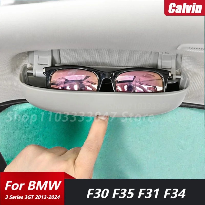 

Автомобильный Чехол для очков с зажимом для интерьера BMW 3 серии F30 F35 3GT F31 F34 2013-24 Автомобильный держатель для солнцезащитных очков Чехол аксессуары