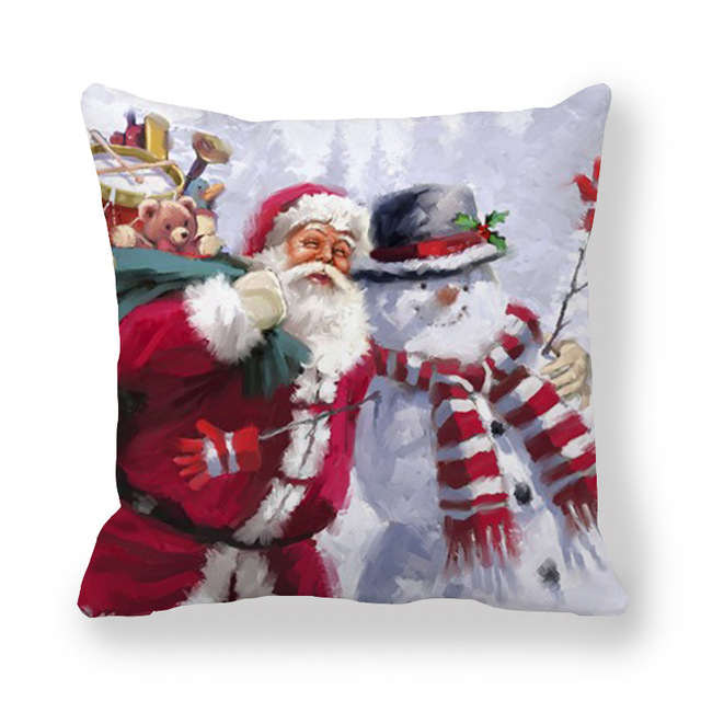 Cushion Cover Merry Christmas Decorations For Home Christmas Ornaments 2021 Navidad Xmas Noel New Year Gifts 2022