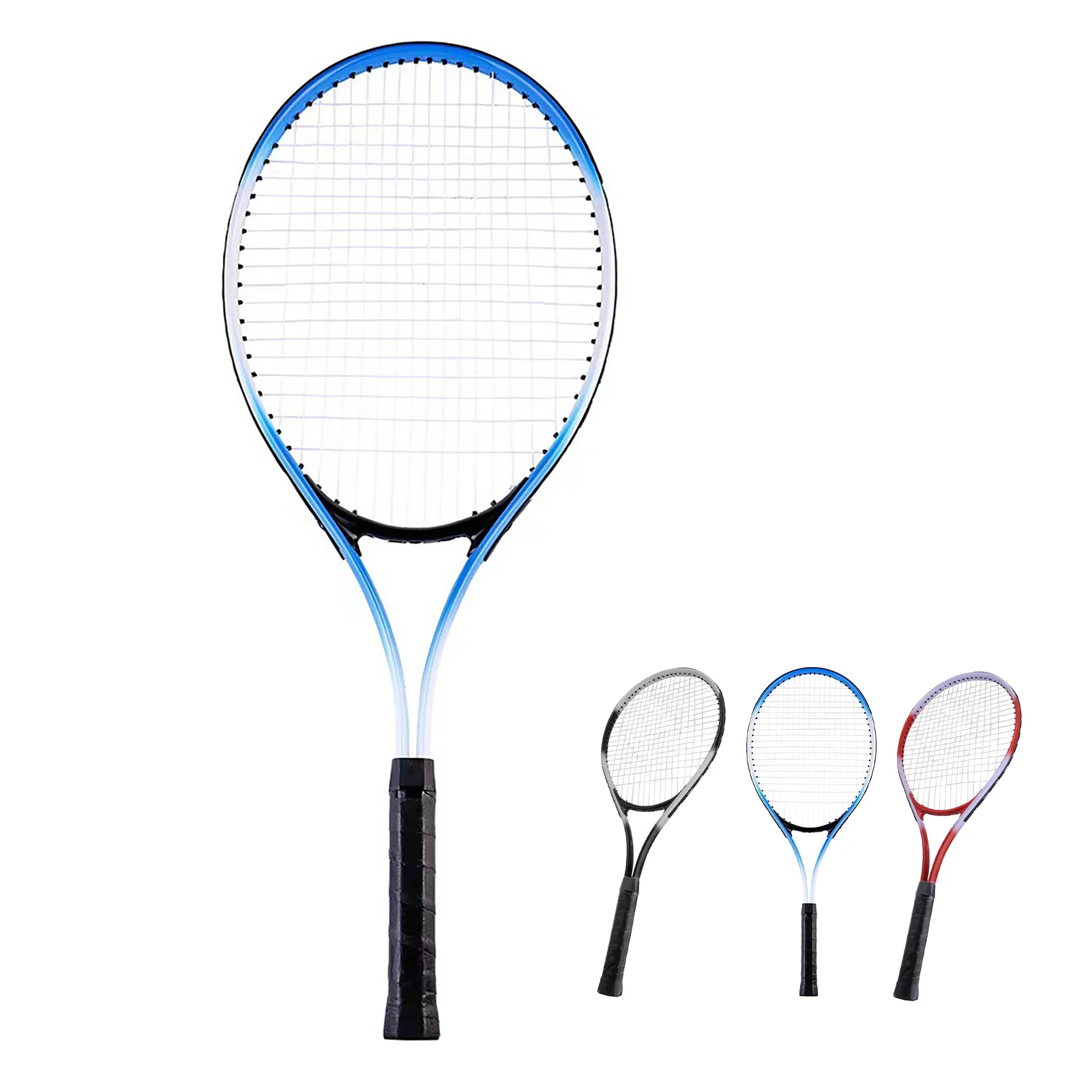 27 Inch Tennis Racket Anti Slip Single Tennis Racquet Exquisite Workmanship Competition Training Lightweight Ergonomic for Gym