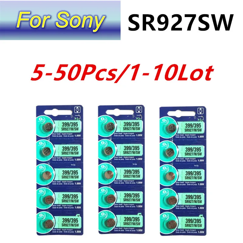5-50pcs-Original-For-Sony-SR927SW-AG7-395-LR927-SR927SW-Lithium ...