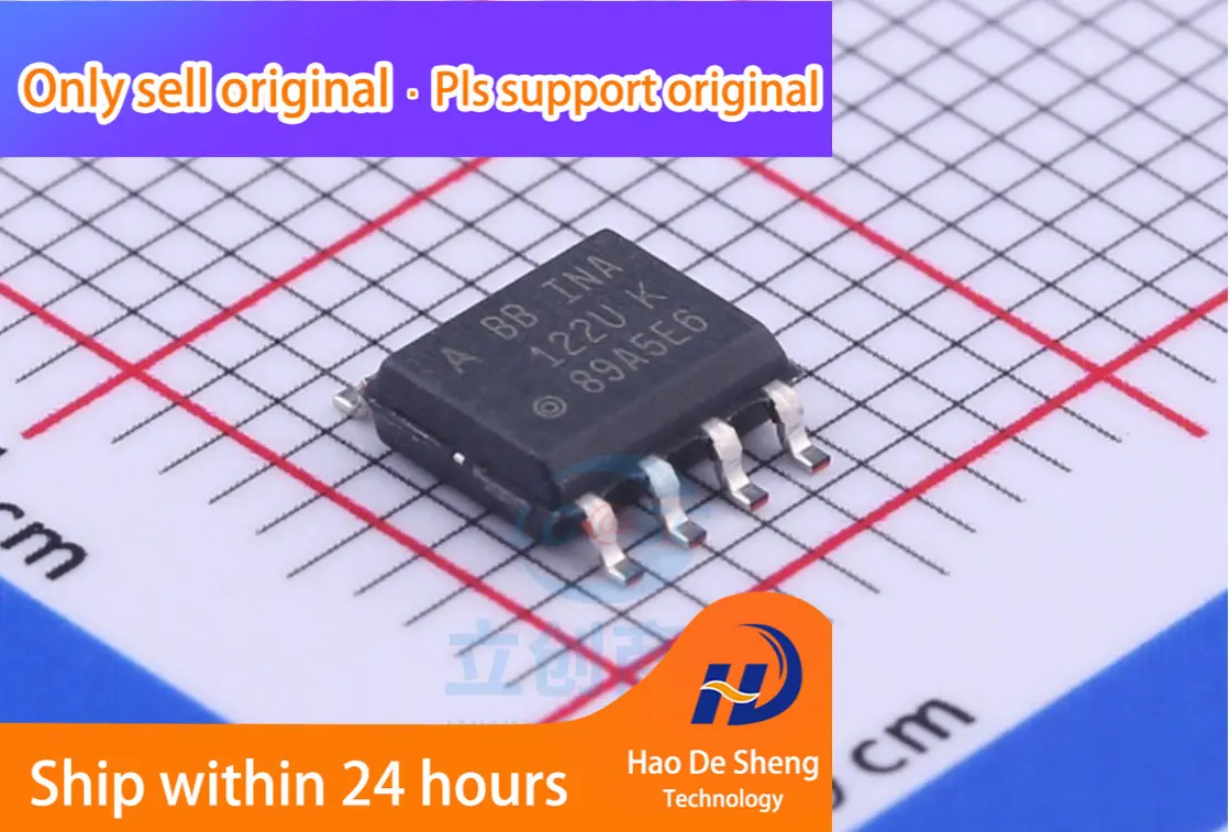 

10 шт./лот INA122 INA122UA SOP8 INA122U новая Оригинальная фотография