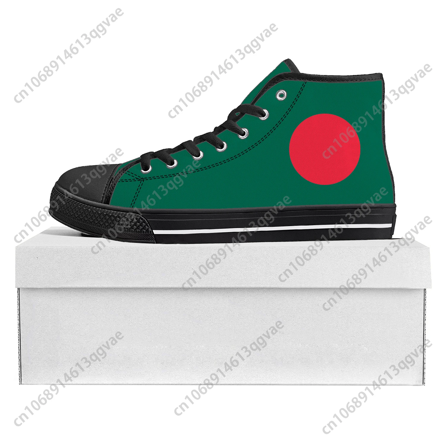 Bangladesh Flag High Top High Quality Sneakers Mens Womens Teenager Canvas Sneaker Bangladesh Casual Couple Shoes Custom Shoe