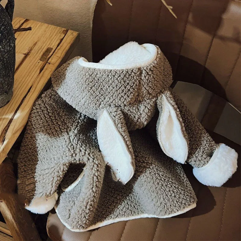 여아용 후드 코트, 부드러운 면, 두꺼운 상의, 겉옷 의류, 어린이 겉옷, 가디건, 방한, 따뜻한 재킷, 겨울