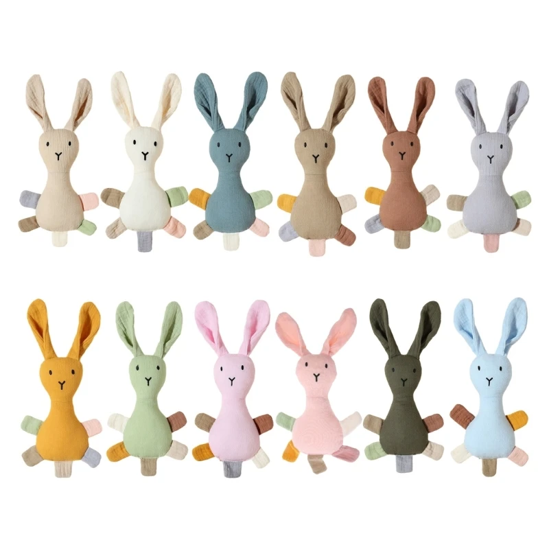 

Rattle Rabbit Snuggle Toy for Newborn Infant Toddlers Baby Sleeping G99C