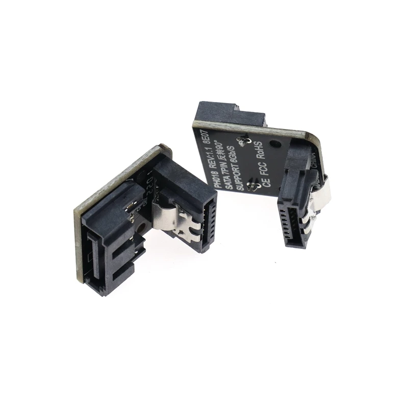 SATA 7Pin Female to Male 90 Degree Angle Elbow Adapter with Lock - Computer Case Motherboard Serial Data Cable Description Image.This Product Can Be Found With The Tag Names Computer Cables Connecting, Computer Peripherals, PC Hardware Cables Adapters, Sata 7pin