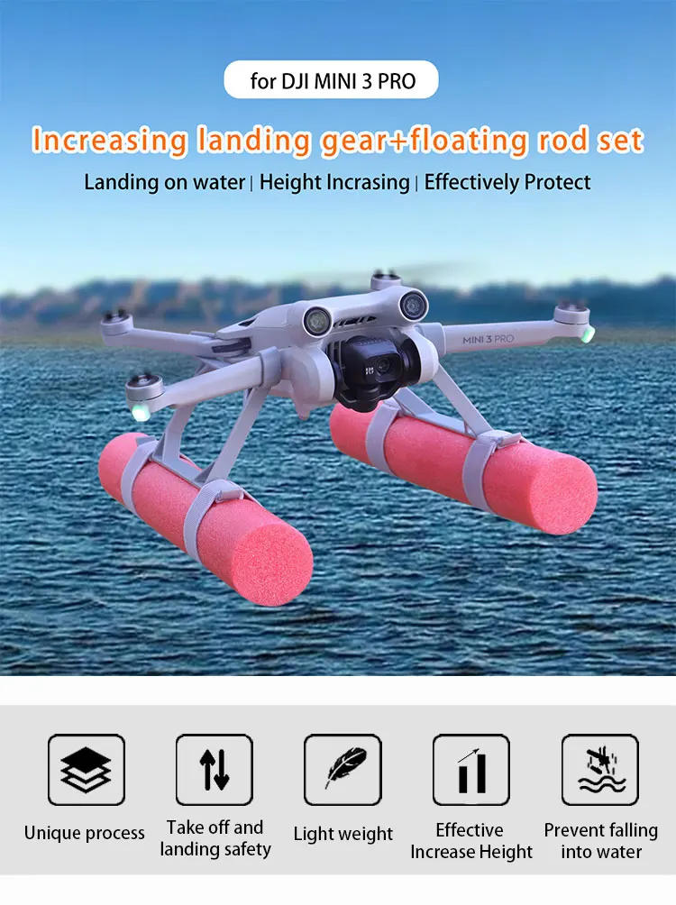 รูปสินค้า ชุดลอยน้ำ DJI Mini 3/4 Pro - ลงน้ำได้อย่างมั่นใจ