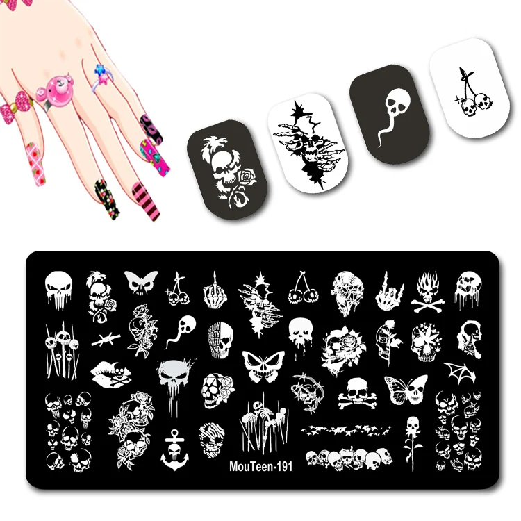 Mouteen Disney Whole Series Nail Stamping Plate Animals Head Portrait Nail Stamp Plates Cartoon Figure Nail Stamp Plates #148