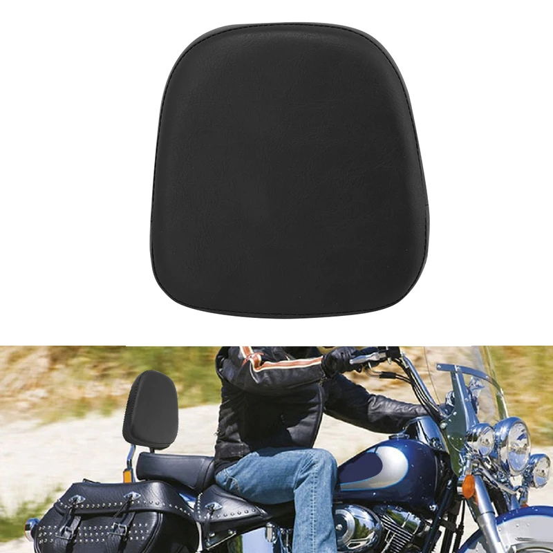 

Universal Motorcycle Black Passenger Sissy Bar Backrest Cushion Pad For Harley Sportster Dyna Honda Suzuki